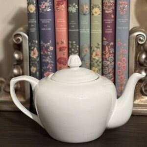 Elegant White Teapot